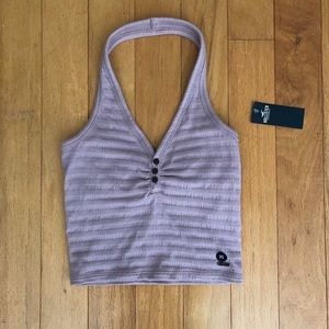 Hollister tank top crop ribbed